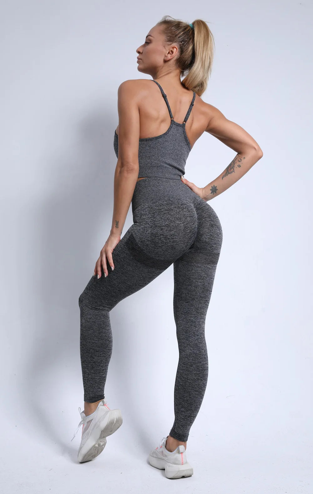 Elastic Yoga Legging High Waist Sports Pant Fitness Women Trouser Cloth S