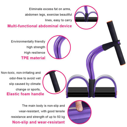 Indoor Fitness Resistance Bands Exercise Equipment Elastic Sit Up Pull Rope