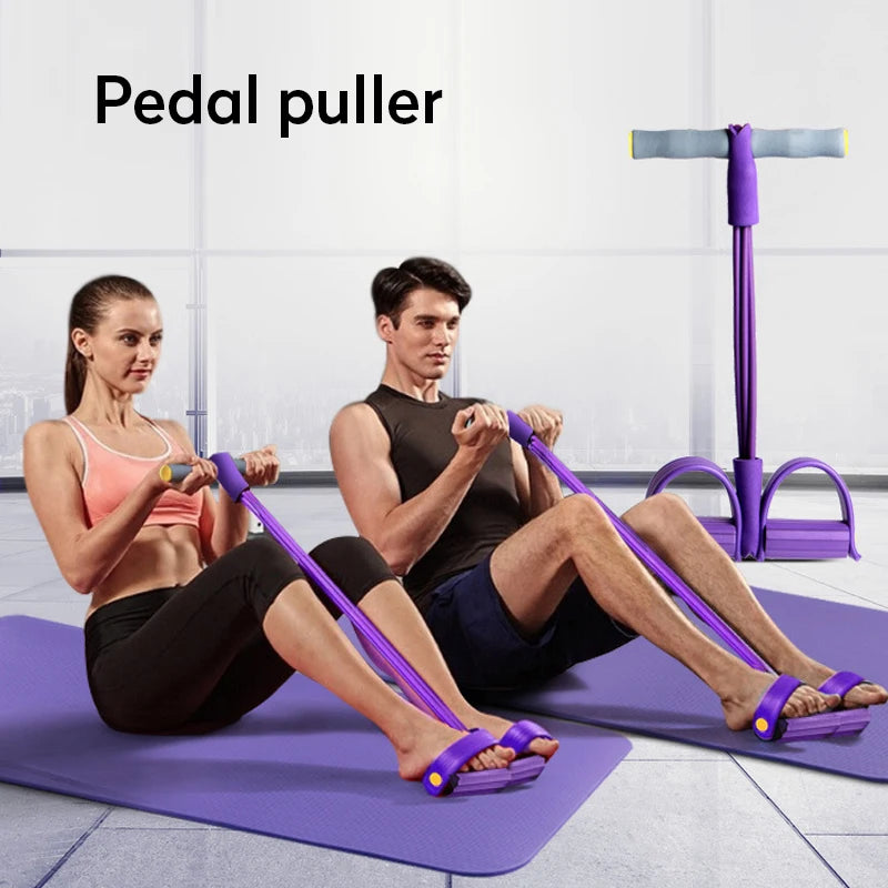 Indoor Fitness Resistance Bands Exercise Equipment Elastic Sit Up Pull Rope
