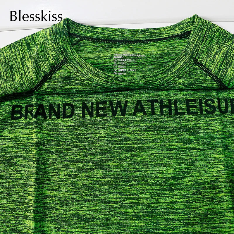 BLESSKISS XXL Sport Shirt Women Yoga Top Fitness Cloth