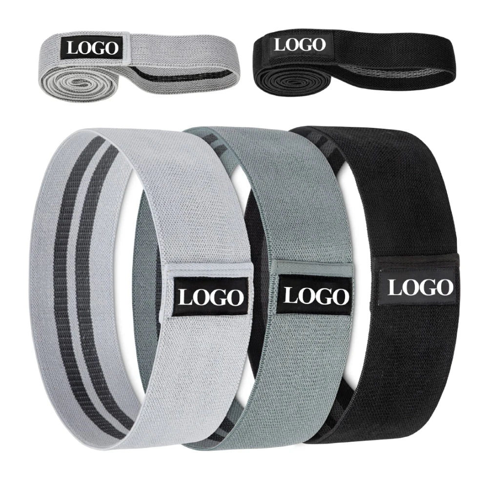 Custom Logo Booty Bands for Women and Men Fitness Elastic Exercise Workout Bands