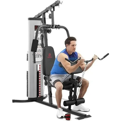 Multifunction Steel Home Gym 150lb Weight Stack Machine