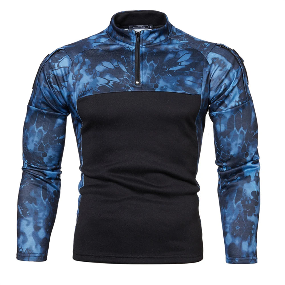 Outdoor Fitness Camouflage Jogging Men's Long Sleeve t-Shirt