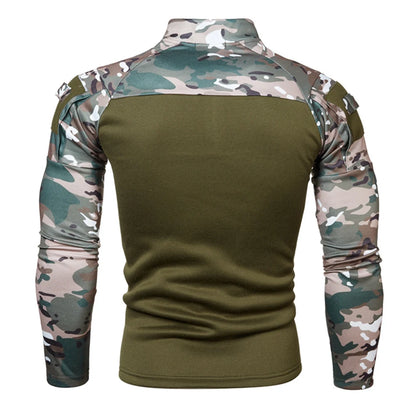 Outdoor Fitness Camouflage Jogging Men's Long Sleeve t-Shirt